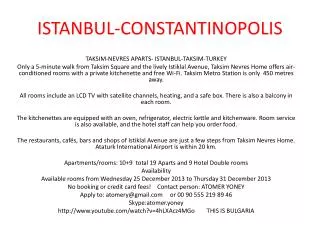 ISTANBUL-CONSTANTINOPOLIS