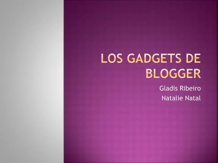 los gadgets de blogger