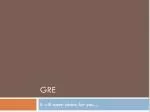 GRE - slide 1