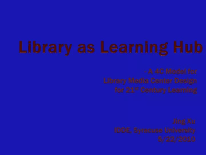 library as learning hub