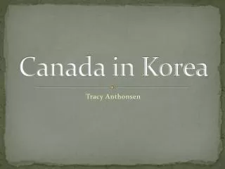 Canada in Korea