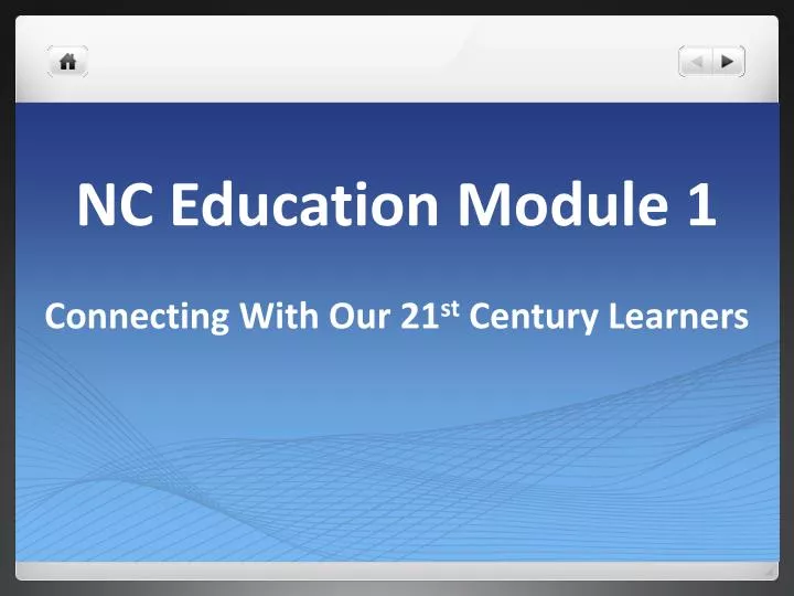 nc education module 1