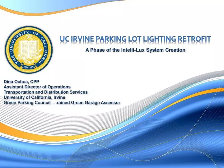 uc irvine parking lot lighting retrofit