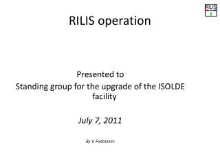 RILIS operation