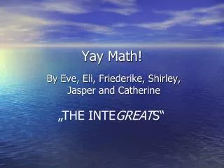 Yay Math!