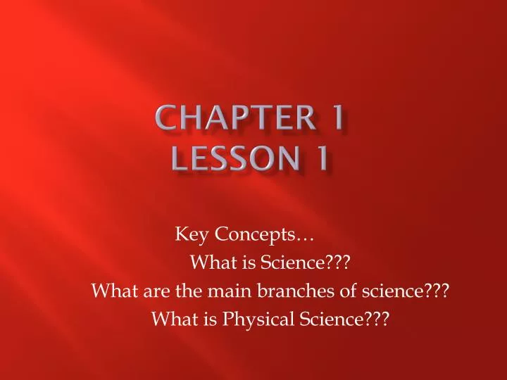 chapter 1 lesson 1