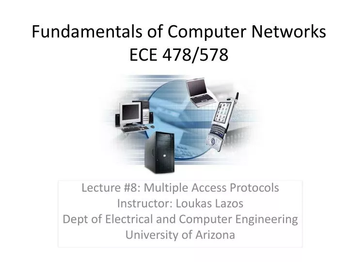 fundamentals of computer networks ece 478 578