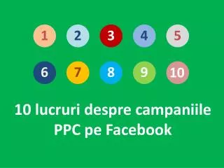 10 lucruri despre campaniile PPC pe Facebook