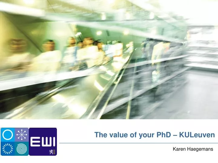 the value of your phd kuleuven
