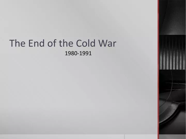 the end of the cold war