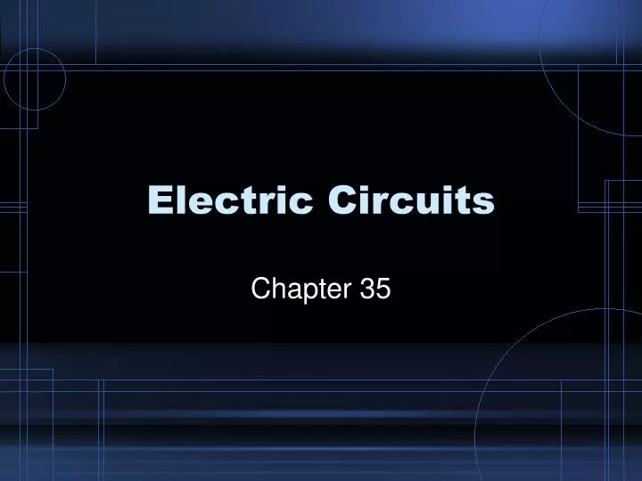 electric circuits