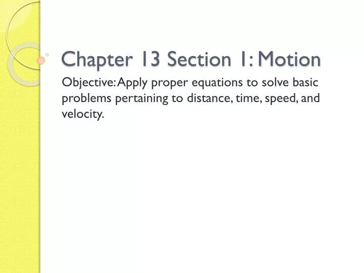 chapter 13 section 1 motion
