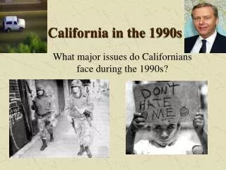 California in the 1990s