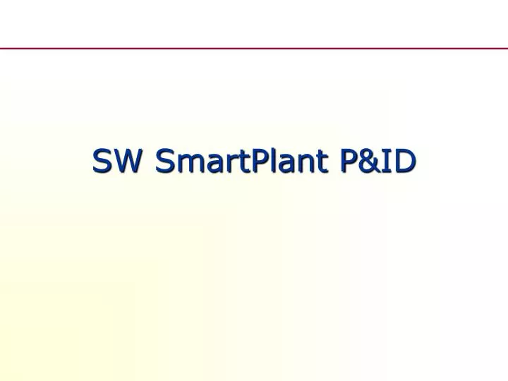 sw smartplant p id