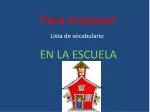 Para empezar - slide 1