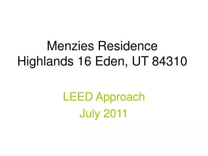 menzies residence highlands 16 eden ut 84310