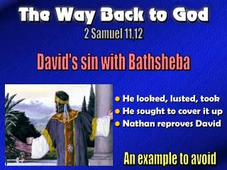 David's sin with Bathsheba