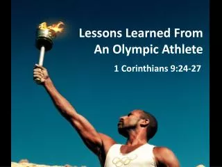 Lessons Learned From An Olympic Athlete
