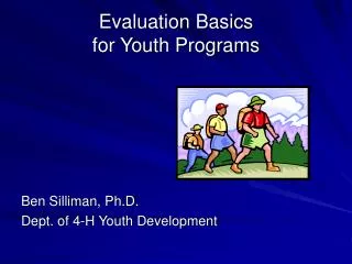 Evaluation Basics for Youth Programs
