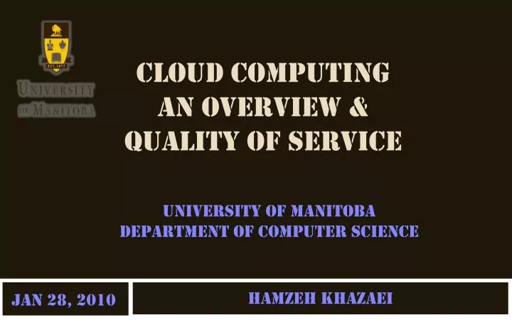 cloud computing an overview quality of service