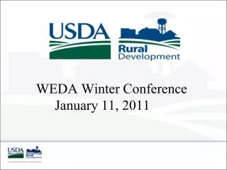 WEDA Winter Conference January 11, 2011
