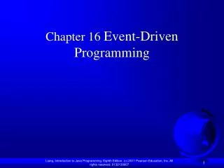 Chapter 16 Event-Driven Programming