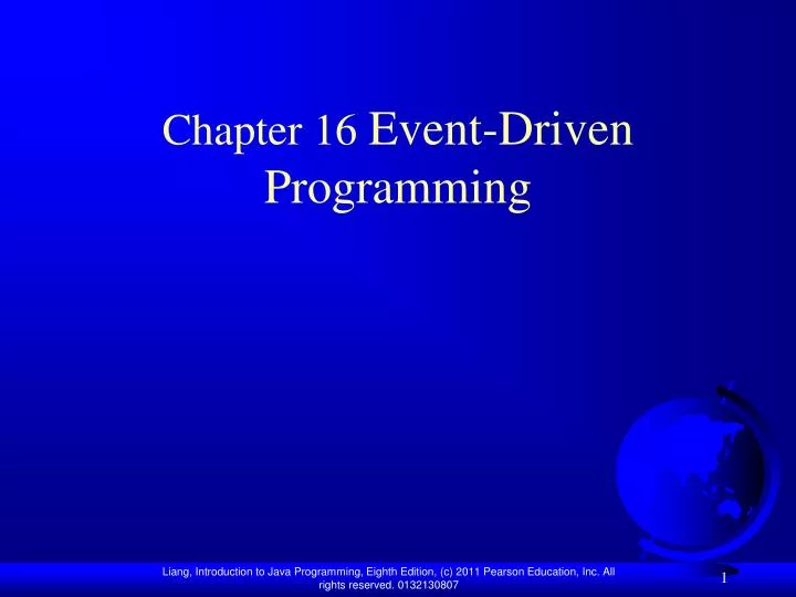 chapter 16 event driven programming