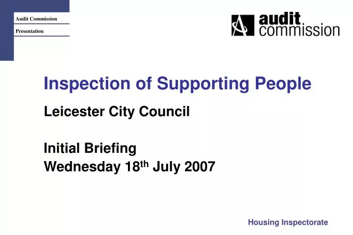 inspection of supporting people