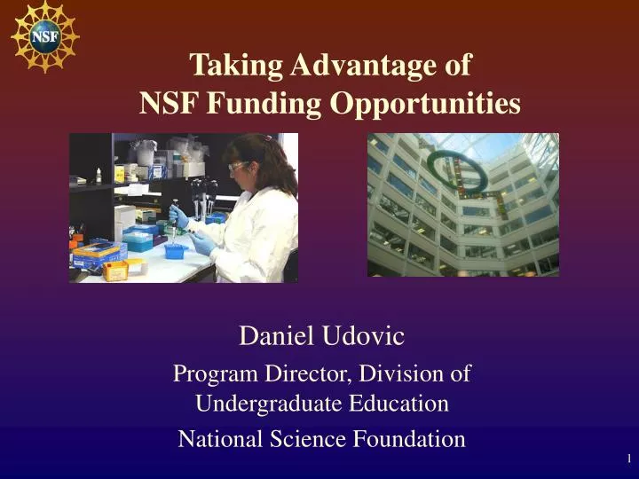 taking advantage of nsf funding opportunities
