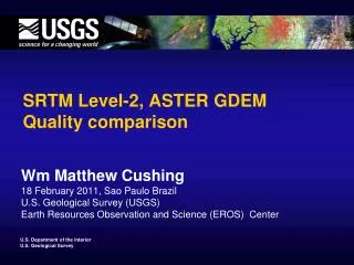 SRTM Level-2, ASTER GDEM Quality comparison