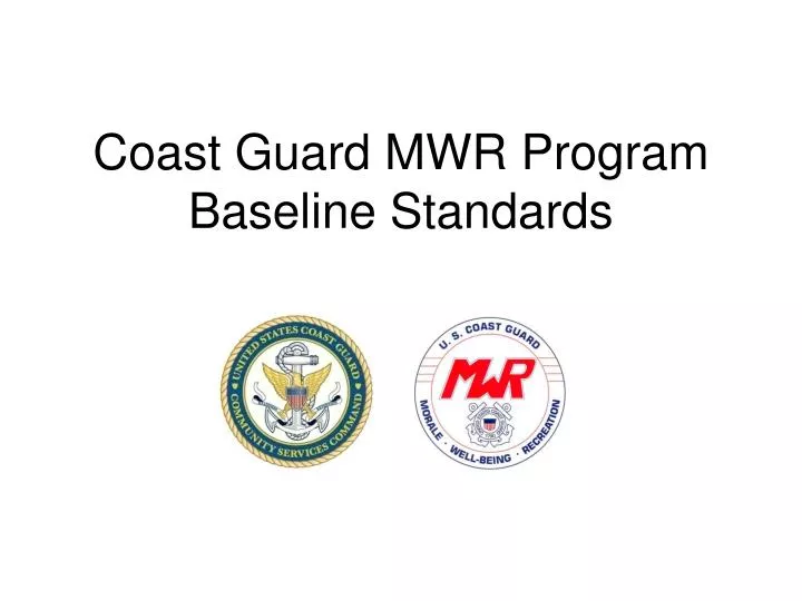 coast guard mwr program baseline standards