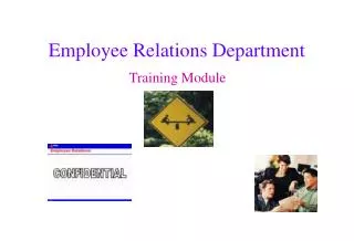 Employee Relations Department