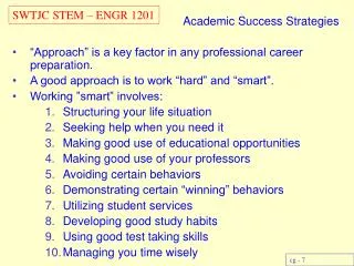 Academic Success Strategies