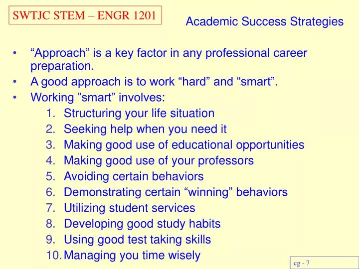 academic success strategies