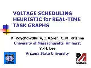 VOLTAGE SCHEDULING HEURISTIC for REAL-TIME TASK GRAPHS