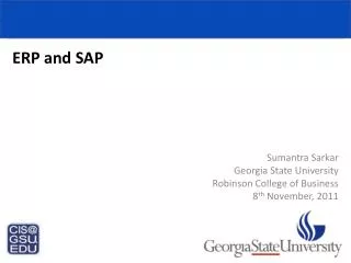 ERP and SAP