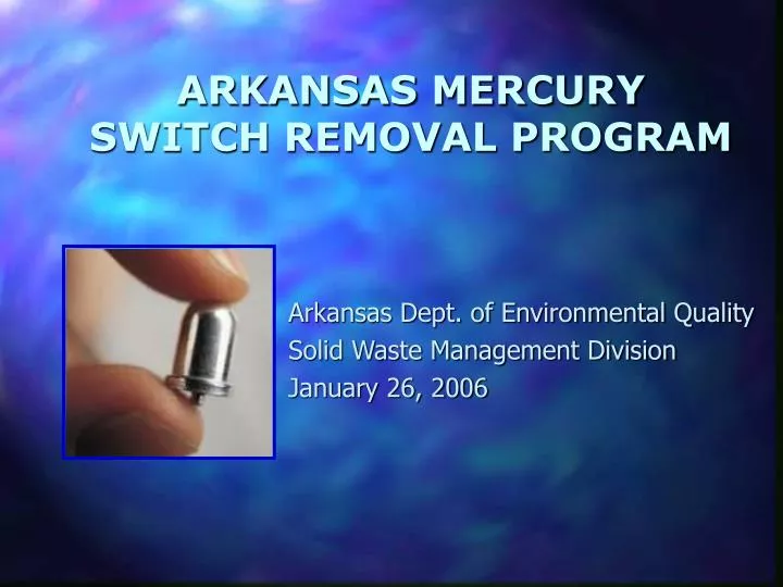arkansas mercury switch removal program