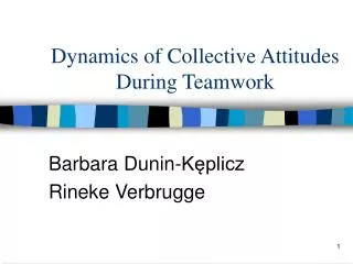 Dynamics of Collective Attitudes During Teamwork