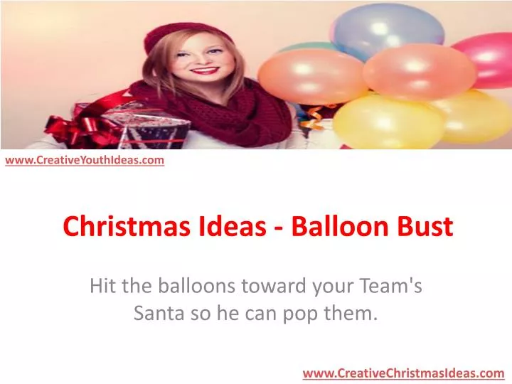 christmas ideas balloon bust