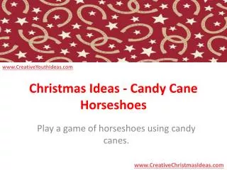 Christmas Ideas - Candy Cane Horseshoes