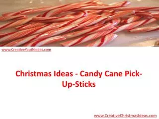 Christmas Ideas - Candy Cane Pick-Up-Sticks