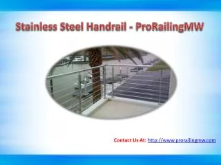 Benefit of Stainless Steel Handrail