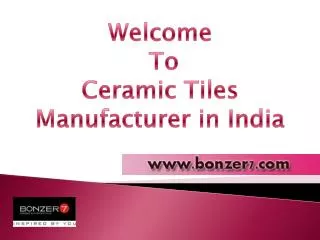 Ceramic Floor Tiles Manufacturing in India