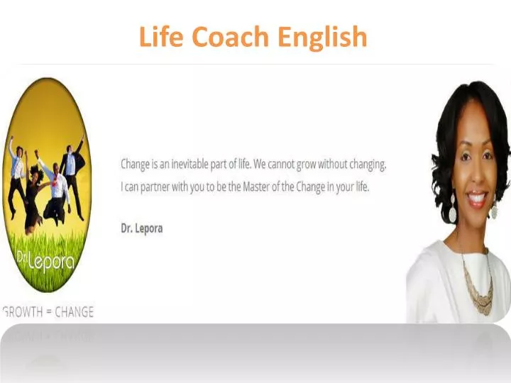 life coach english