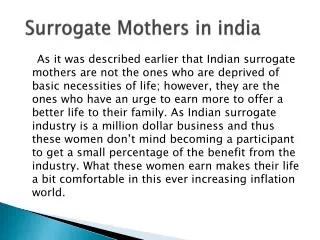 surrogate mother in india