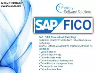 SAP FICO - 919000444287 by 21st Century Software Solutions