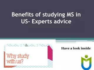Grab the opportunity of studying MS in US