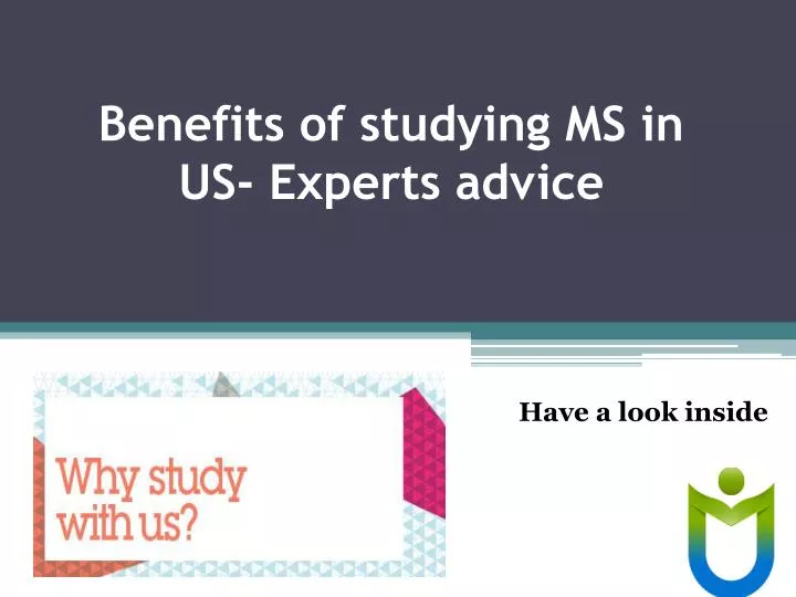 benefits of studying ms in us experts advice