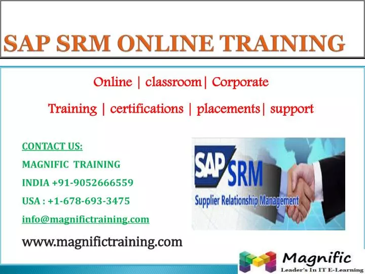 sap srm online training
