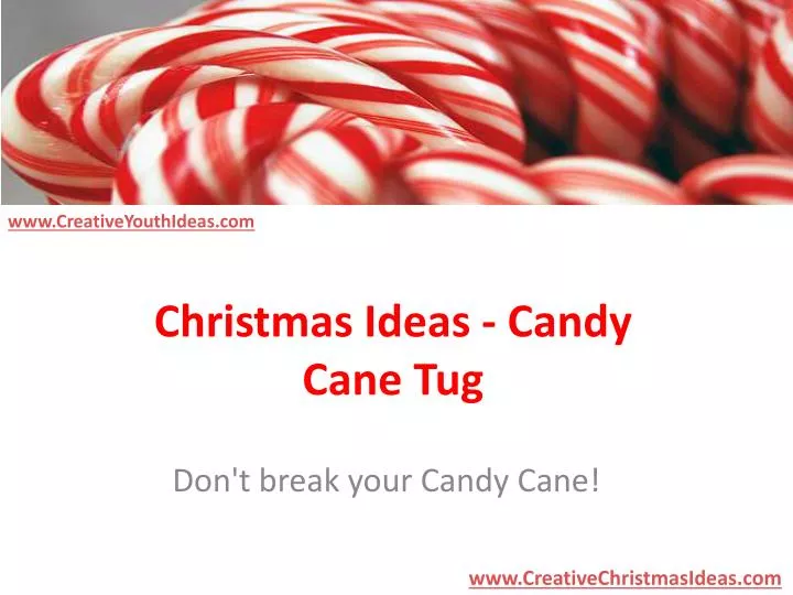 christmas ideas candy cane tug
